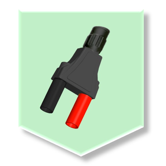 DUAL BANANA PLUG to BNC ADAPTER